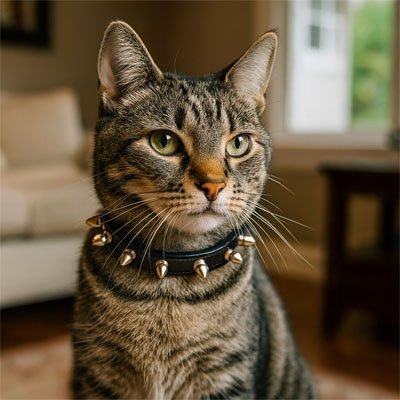 Collier Chat | Élégant & Sécurisé - Chat M'étonne !
